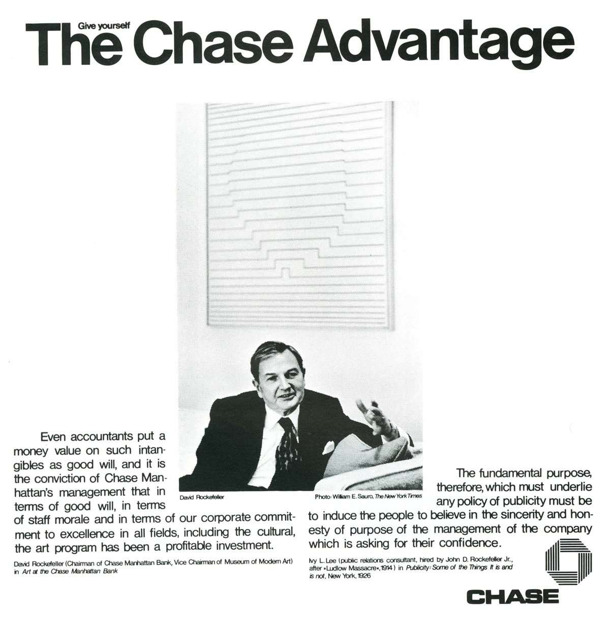 Hans Haacke - The Chase Advantage